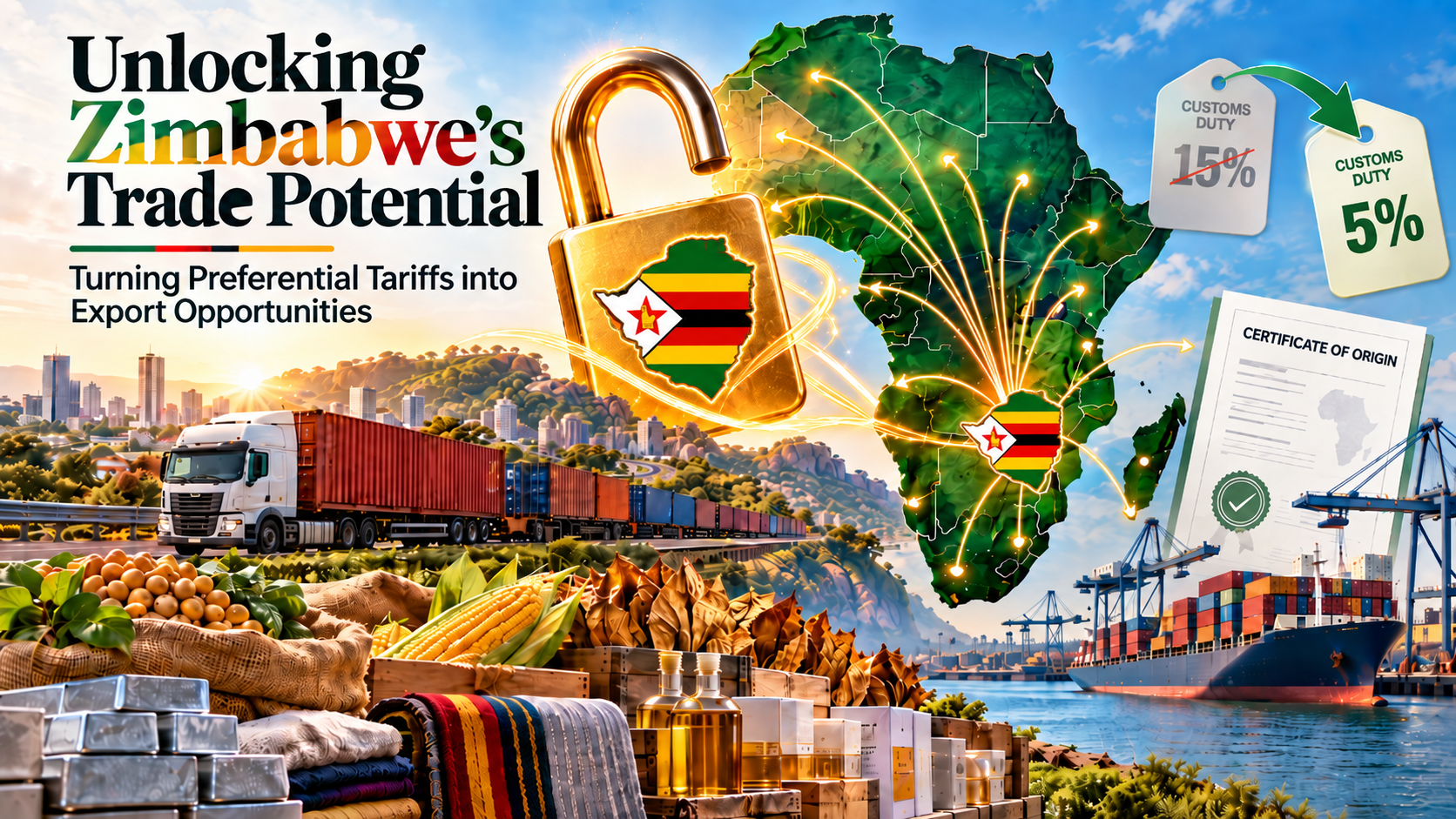 ARTICLE ON UNLOCKING ZIMBABWE’S TRADE POTENTIAL: TURNING  PREFERENTIAL TARIFFS INTO EXPORT OPPORTUNITIES